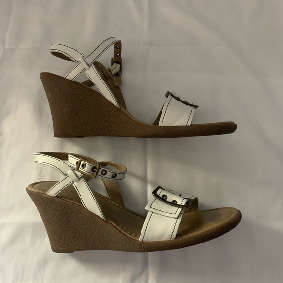 Naturalizer White Strap Wedge Sandal - Picture 5 of 10